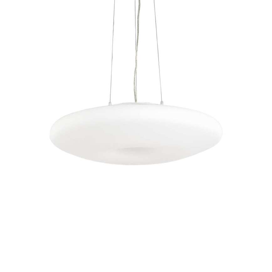 Ideal Lux - Lampadario a cavo GLORY 3xE27/60W/230V Ø 50 cm bianco