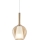 Ideal Lux - Lampadario a cavo KALIQUE 1xE27/42W/230V Ø 18 cm beige fumé