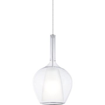 Ideal Lux - Lampadario a cavo KALIQUE 1xE27/42W/230V Ø 18 cm trasparente