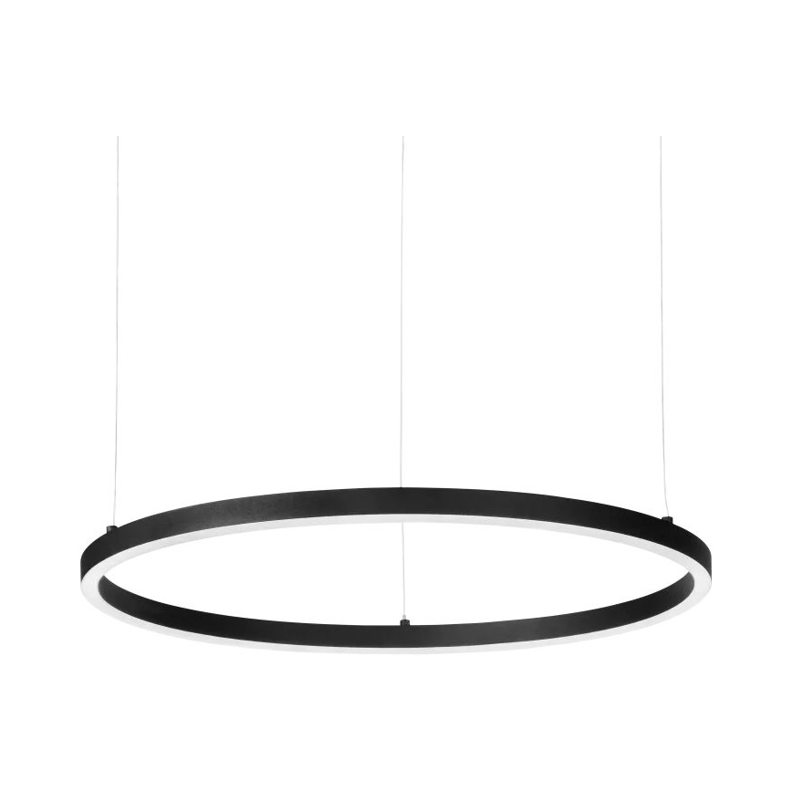 Ideal Lux - Lampadario a sospensione su cavo ORACLE SLIM LED/37W/230V 2700K CRI 90 Ø 70 cm nero