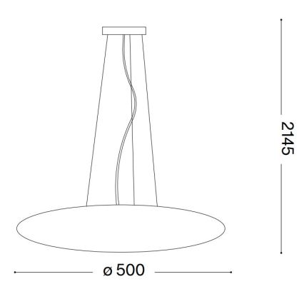 Ideal Lux - Lampadario a cavo SMARTIES 3xE27/42W/230V 50 cm bianco