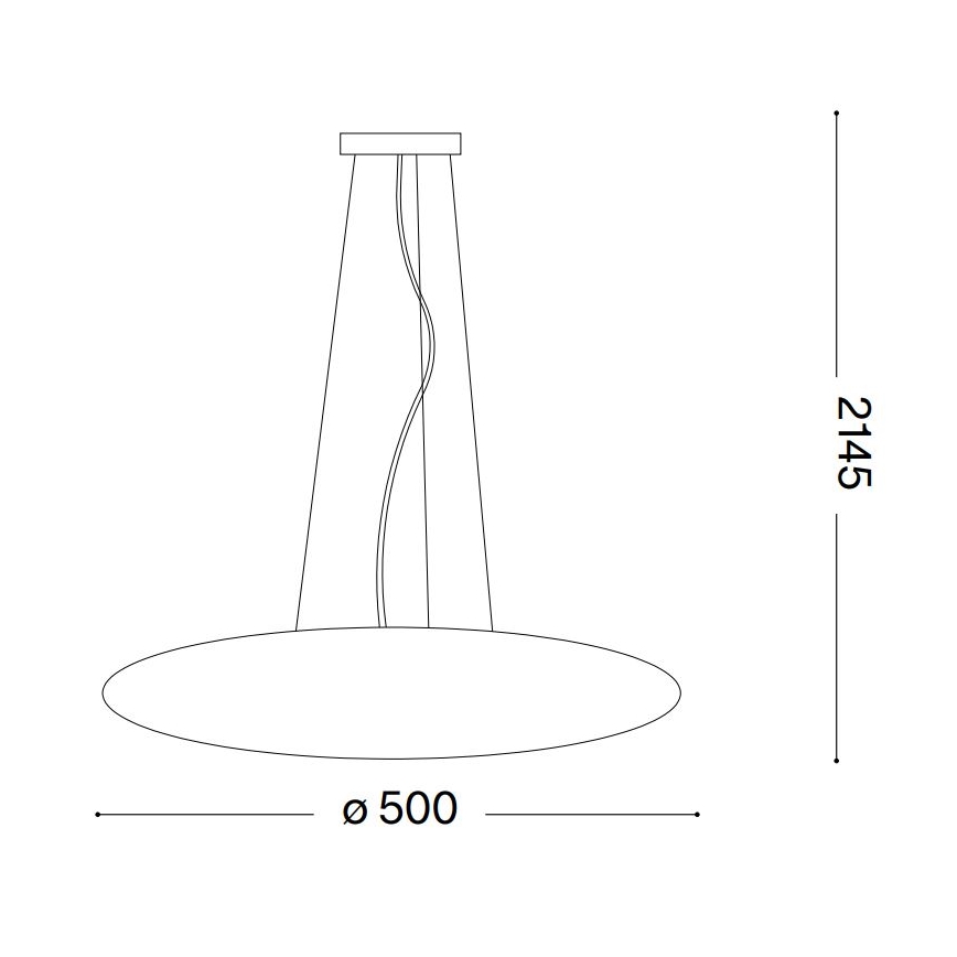 Ideal Lux - Lampadario a cavo SMARTIES 3xE27/42W/230V 50 cm bianco