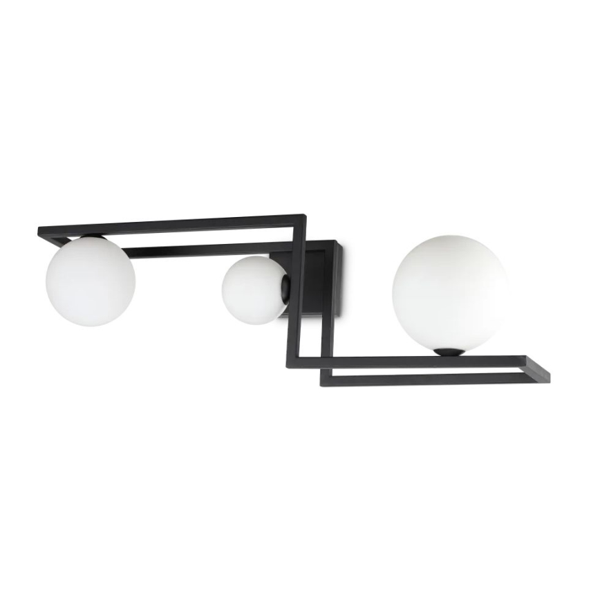 Ideal Lux - Lampadario a plafone LED ANGOLO 3xG9/3W/230V nero
