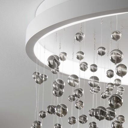Ideal Lux - Lampadario a plafone LED dimmerabile ARMONY LED/56W/230V CRI 90 diametro 60 cm bianco