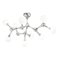 Ideal Lux - Lampadario a plafone LED NODINO 9xG9/3W/230V cromo lucido/bianco