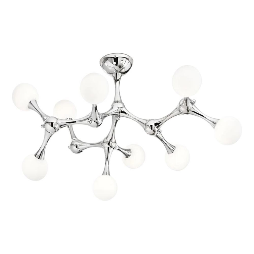 Ideal Lux - Lampadario a plafone LED NODINO 9xG9/3W/230V cromo lucido/bianco