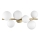 Ideal Lux - Lampadario a plafone LED PERLAGE 6xG9/3W/230V 49 cm oro/bianco