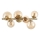 Ideal Lux - Lampadario a plafone LED PERLAGE 6xG9/3W/230V 49 cm oro/fumé