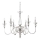 Ideal Lux - Lampadario a sospensione con catena DOGE 6xE14/40W/230V diametro 75 cm cromo lucido