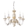 Ideal Lux - Lampadario a sospensione con catena FIRENZE 5xE14/40W/230V diametro 55 cm bianco/oro