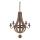 Ideal Lux - Lampadario a sospensione con catena MILLENNIUM 5xE14/40W/230V diametro 52 cm marrone