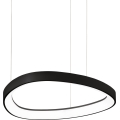 Ideal Lux - Lampadario a sospensione con cavo GEMINI LED/36W/230V 2700K Ø 42,5 cm CRI 90 nero