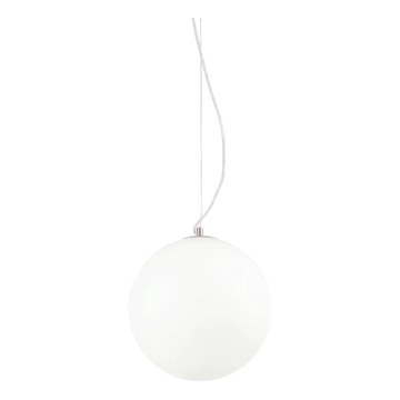 Ideal Lux - Lampadario a sospensione con cavo MAPA 1xE27/42W/230V Ø 30 cm bianco