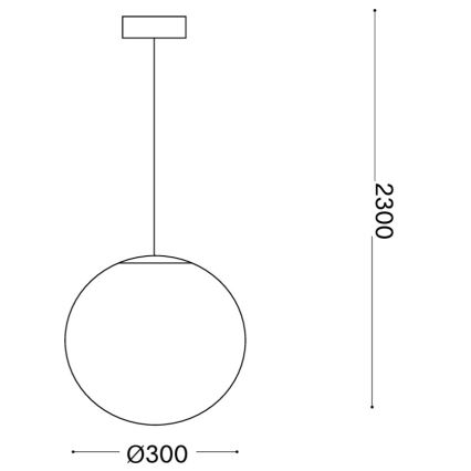 Ideal Lux - Lampadario a sospensione con cavo MAPA 1xE27/42W/230V Ø 30 cm bianco
