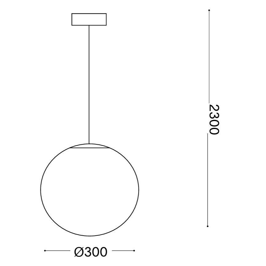 Ideal Lux - Lampadario a sospensione con cavo MAPA 1xE27/42W/230V Ø 30 cm bianco