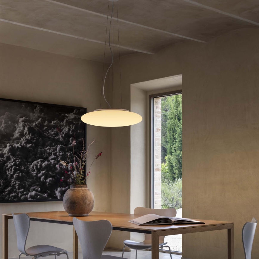 Ideal Lux - Lampadario a sospensione con cavo SMARTIES 3xE27/42W/230V, diam. 42,5 cm, bianco