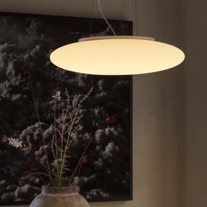 Ideal Lux - Lampadario a sospensione con cavo SMARTIES 3xE27/42W/230V, diam. 42,5 cm, bianco