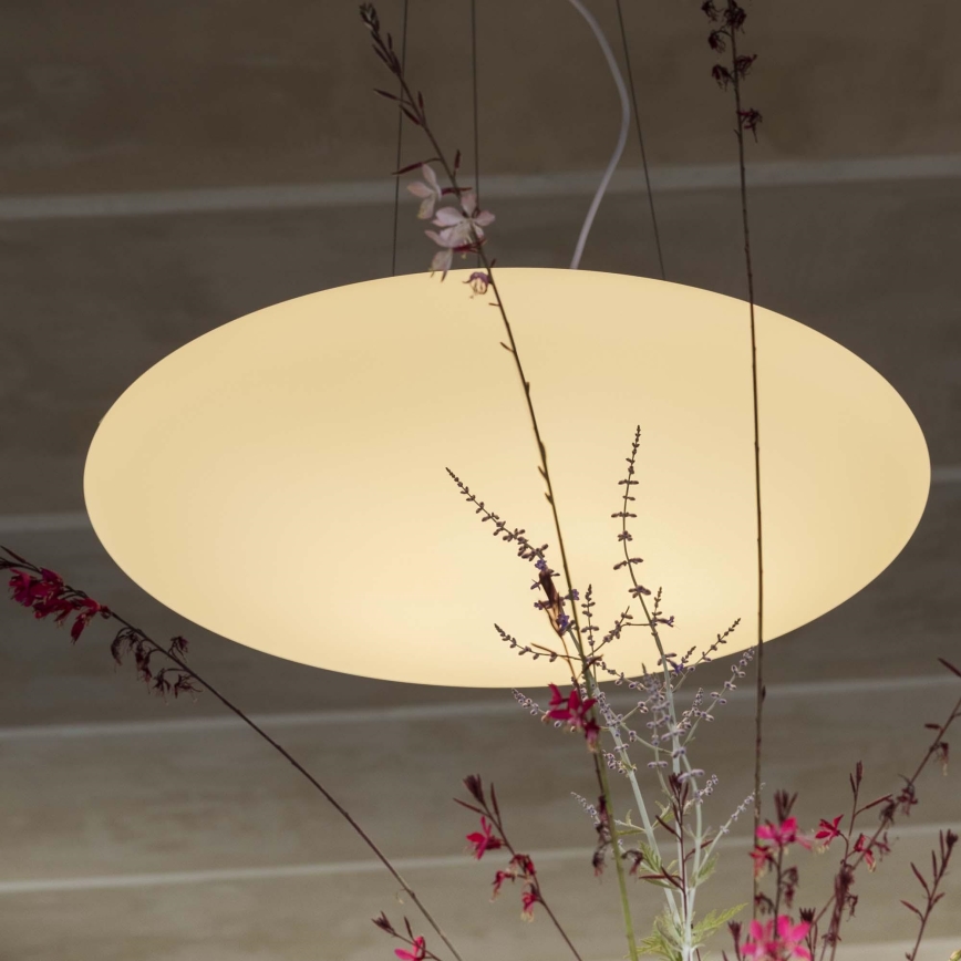 Ideal Lux - Lampadario a sospensione con cavo SMARTIES 3xE27/42W/230V, diam. 42,5 cm, bianco