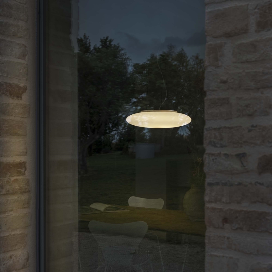Ideal Lux - Lampadario a sospensione con cavo SMARTIES 3xE27/42W/230V, diam. 42,5 cm, bianco