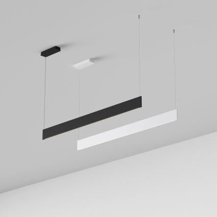 Ideal Lux - Lampadario a sospensione con cavo STEEL LED/24W/230V 3000K CRI 90 120 cm nero