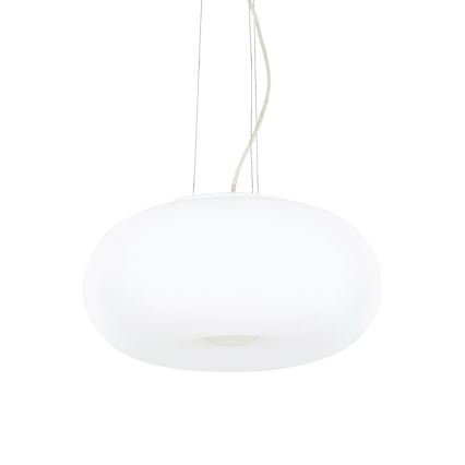 Ideal Lux - Lampadario a sospensione con cavo ULISSE, 3xE27/60W/230V, Ø 42 cm, bianco