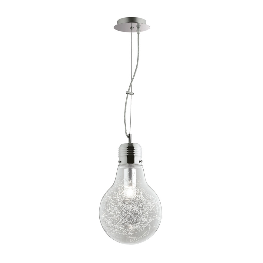Ideal Lux - Lampadario a sospensione con filo 1xE27/60W/230V diametro 22 cm