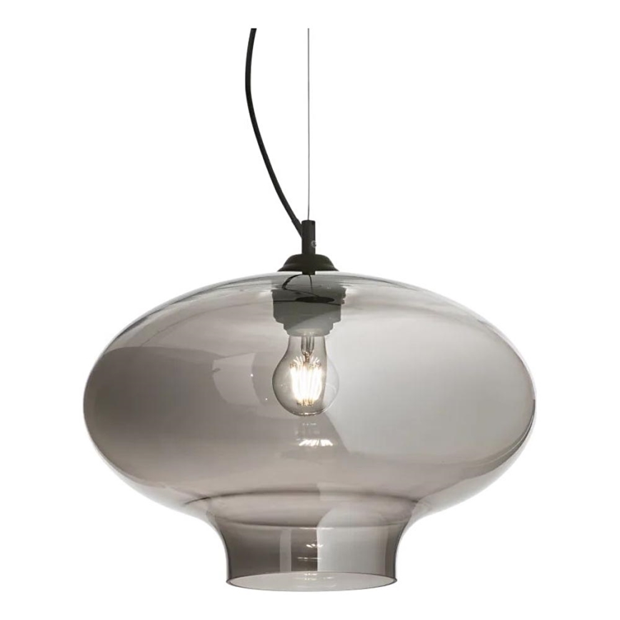 Ideal Lux - Lampadario a sospensione con filo BISTRO 1xE27/60W/230V diametro 40 cm fumé