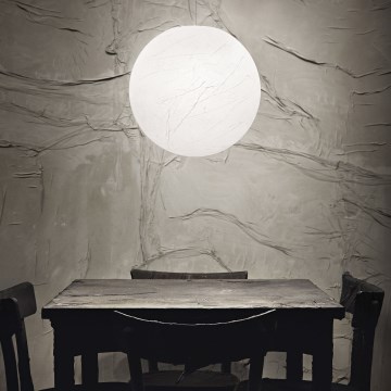 Ideal Lux - Lampadario a sospensione con filo CARTA 1xE27/25W/230V diametro 30 cm bianco