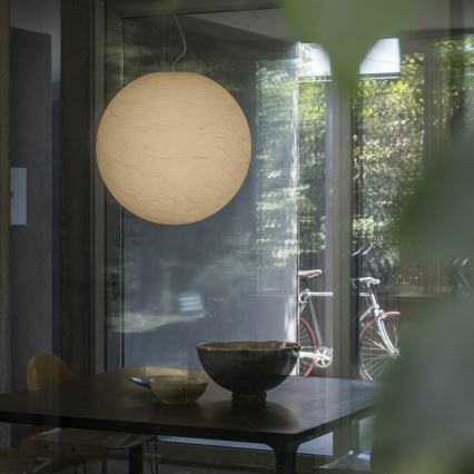 Ideal Lux - Lampadario a sospensione con filo CARTA 1xE27/25W/230V diametro 30 cm bianco