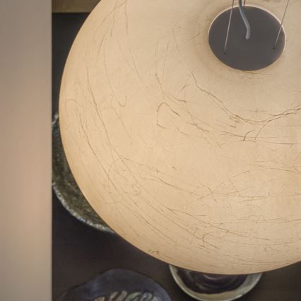 Ideal Lux - Lampadario a sospensione con filo CARTA 1xE27/25W/230V diametro 30 cm bianco