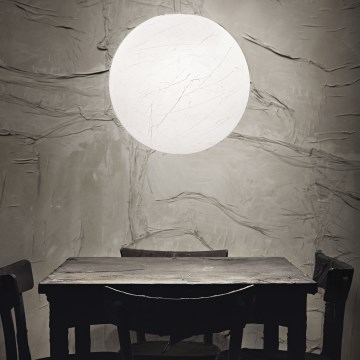 Ideal Lux - Lampadario a sospensione con filo CARTA 1xE27/25W/230V diametro 40 cm bianco