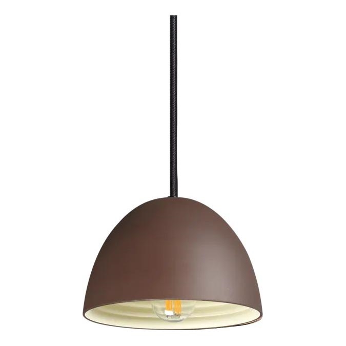 Ideal Lux - Lampadario a sospensione con filo FOLK 1xE27/60W/230V diametro 18 cm marrone