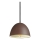 Ideal Lux - Lampadario a sospensione con filo FOLK 1xE27/60W/230V diametro 18 cm marrone
