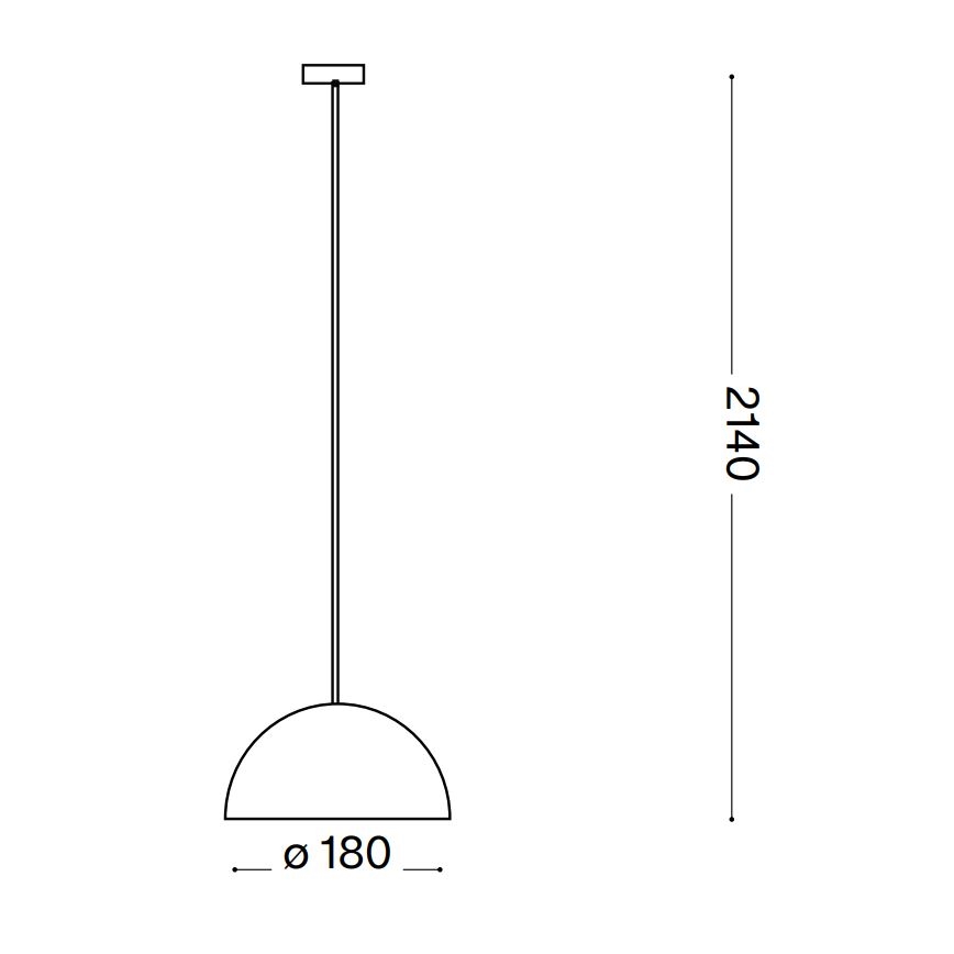 Ideal Lux - Lampadario a sospensione con filo FOLK 1xE27/60W/230V diametro 18 cm marrone