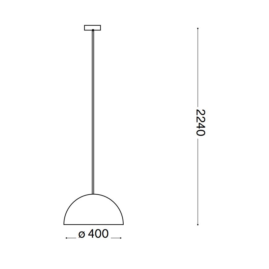 Ideal Lux - Lampadario a sospensione con filo FOLK 1xE27/60W/230V diametro 40 cm marrone