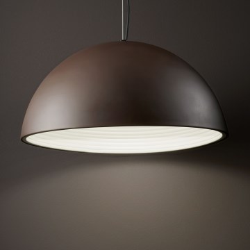 Ideal Lux - Lampadario a sospensione con filo FOLK 1xE27/60W/230V diametro 50 cm marrone