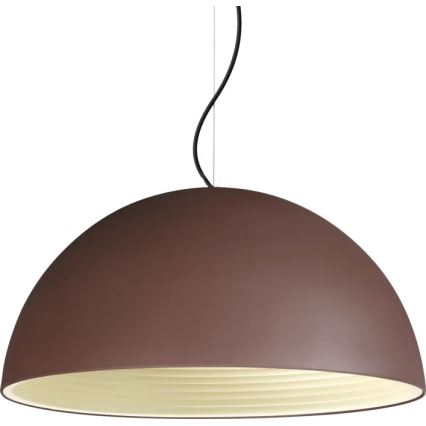 Ideal Lux - Lampadario a sospensione con filo FOLK 1xE27/60W/230V diametro 50 cm marrone