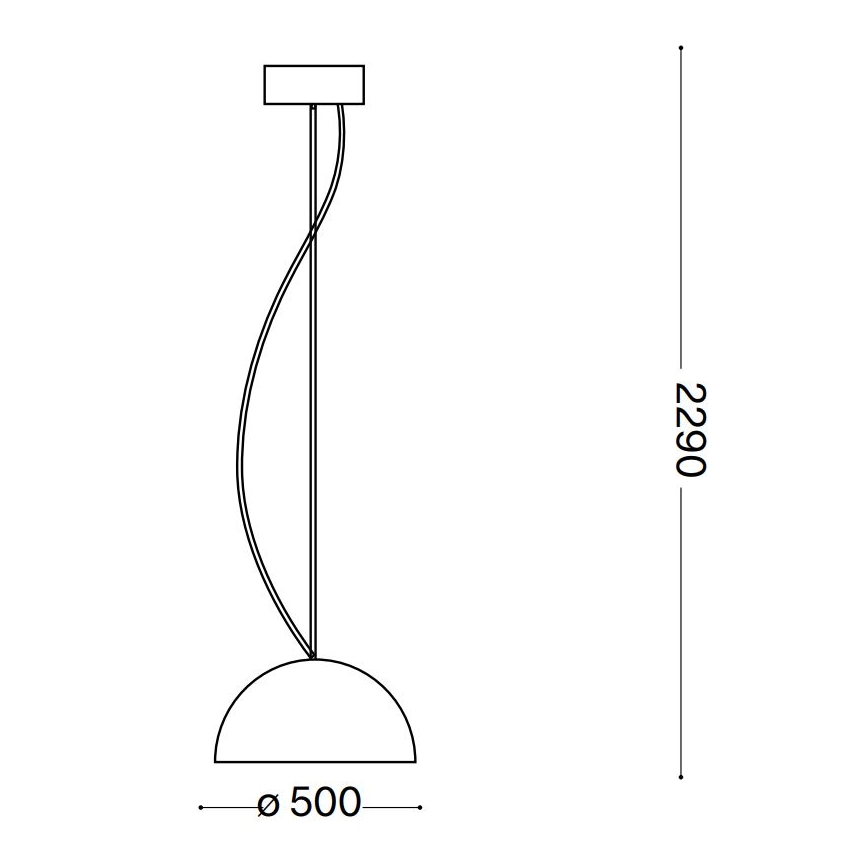 Ideal Lux - Lampadario a sospensione con filo FOLK 1xE27/60W/230V diametro 50 cm marrone