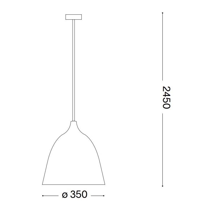 Ideal Lux - Lampadario a sospensione con filo HAUNT 1xE27/60W/230V diametro 35 cm beige