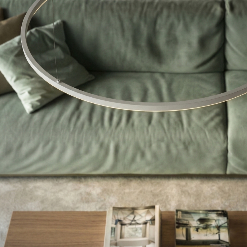 Ideal Lux - Lampadario a sospensione con filo LED dimmerabile ORACLE SLIM LED/83W/230V 4000K diametro 150 cm CRI 90 bianco