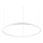 Ideal Lux - Lampadario a sospensione con filo LED dimmerabile ORACLE SLIM LED/42W/230V 4000K diametro 90 cm CRI 90 bianco