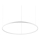 Ideal Lux - Lampadario a sospensione con filo LED dimmerabile ORACLE SLIM LED/43W/230V 3000K diametro 90 cm bianco