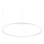 Ideal Lux - Lampadario a sospensione con filo LED dimmerabile ORACLE SLIM LED/76W/230V 3000K diametro 150 cm bianco