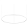 Ideal Lux - Lampadario a sospensione con filo LED dimmerabile ORACLE SLIM LED/83W/230V 4000K diametro 150 cm CRI 90 bianco