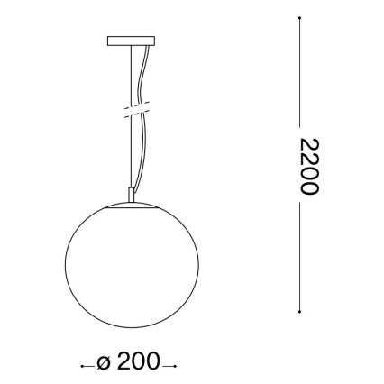 Ideal Lux - Lampadario a sospensione con filo MAPA 1xE27/42W/230V diametro 20 cm grigio/fumé