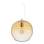 Ideal Lux - Lampadario a sospensione con filo MAPA 1xE27/42W/230V diametro 30 cm oro/fumé