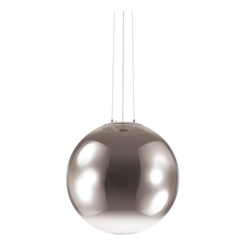 Ideal Lux - Lampadario a sospensione con filo MAPA 1xE27/42W/230V diametro 50 cm grigio/fumé