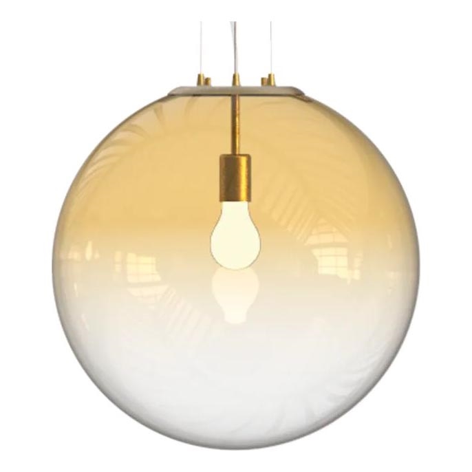 Ideal Lux - Lampadario a sospensione con filo MAPA 1xE27/42W/230V diametro 50 cm oro/fumé