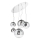 Ideal Lux - Lampadario a sospensione con filo MAPA FADE 5xE27/60W/230V cromo lucido