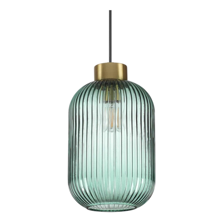 Ideal Lux - Lampadario a sospensione con filo MINT 1xE27/60W/230V diametro 20 cm verde